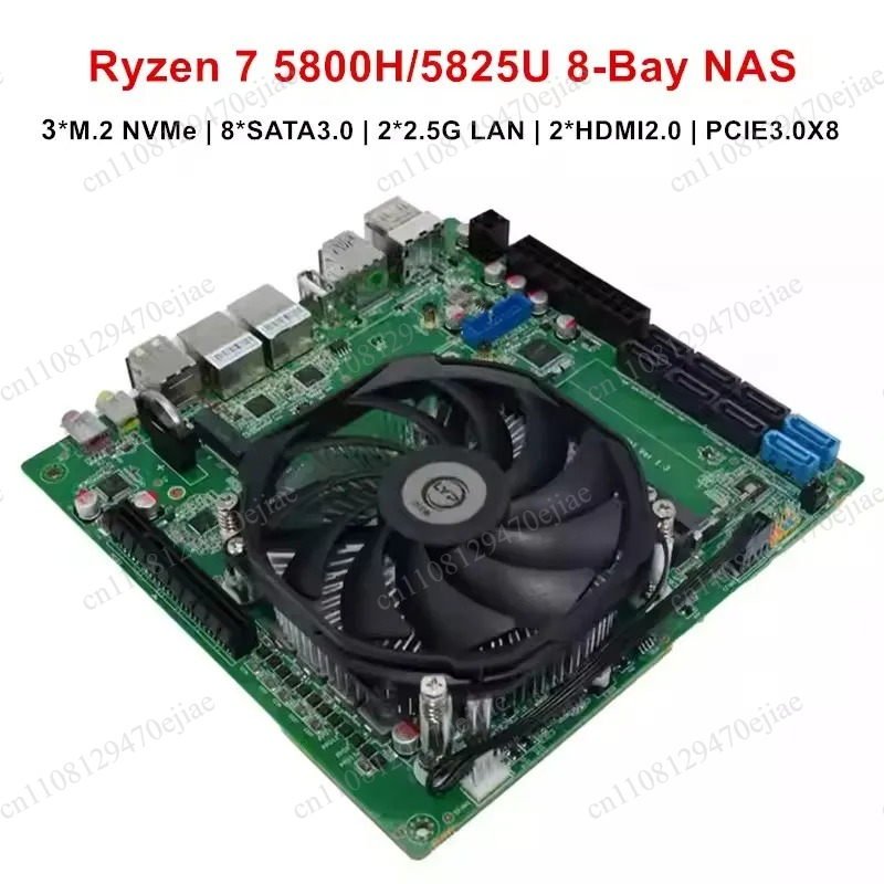 لوحة أم Topton AMD Ryzen 7 580 - مراجعة Mini Itx Dual 2.5G Nas Motherboard وسعره