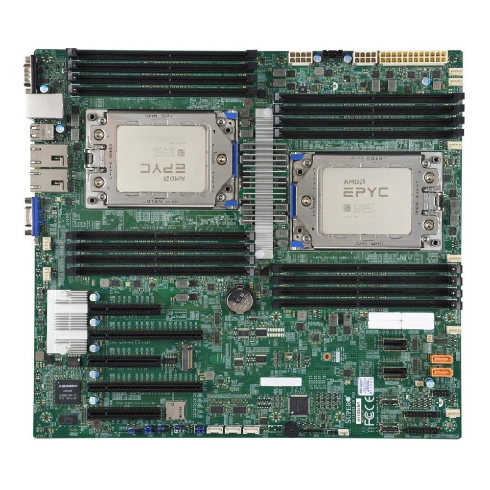 كومبو بوكس Supermic H11DSi-NT  - مراجعة Dual Socket Sp3 Epyc Motherboard وسعره