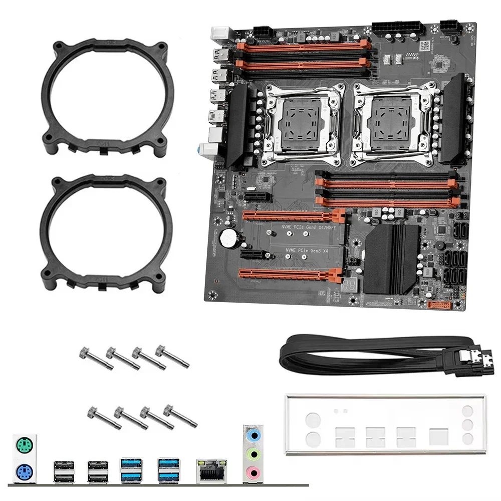 مجموعة اللوحة الأم للألعاب الم - مراجعة Dual Lga2011-3 Server Motherboard Combo وسعره