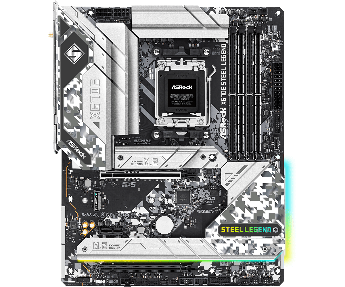 لوحة أم ASROCK X670E STEEL LEG - مراجعة X870E Atx Motherboard وسعره